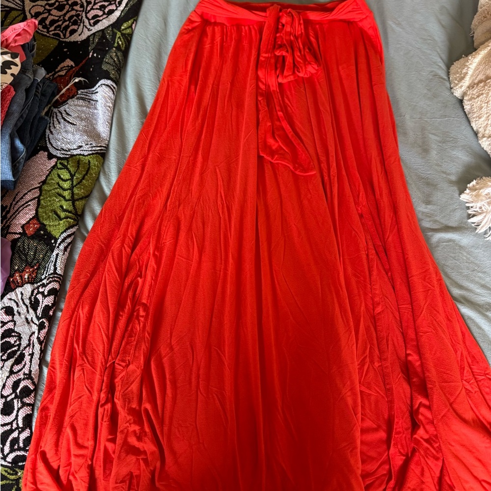 Ava & Viv Jersey Maxi Skirt with Pockets!